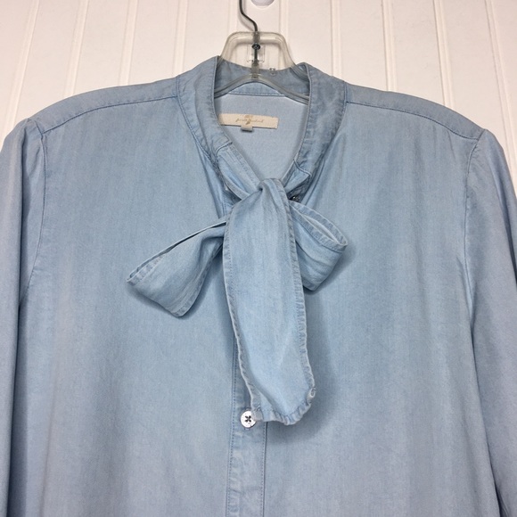 Seven For All Mankind Neck Tie Chambray Button Down - Picture 4 of 8